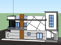 Biệt thự 2 tầng,Model su biệt thự 2 tầng,biệt thự 2 tầng file su,sketchup biệt thự 2 tầng,biệt thự 2 tầng sketchup