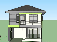 Biệt thự 2 tầng,model su biệt thự 2 tầng,biệt thự 2 tầng file su,sketchup biệt thự 2 tầng,biệt thự 2 tầng file sketchup