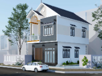 Biệt thự 2 tầng mái thái 8x10m