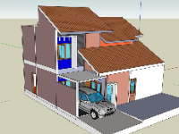 Biệt thự 2 tầng model su 11x11m