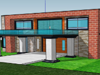 model su biệt thự,su biệt thự,sketchup biệt thự