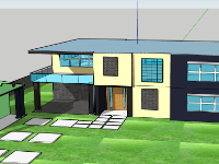 file su biệt thự,sketchup biệt thự,model su biệt thự