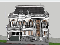 Biệt thự 2 tầng,model su biệt thự 2 tầng,biệt thự 2 tầng sketchup,file sketchup biệt thự 2 tầng,biệt thự 2 tầng model su