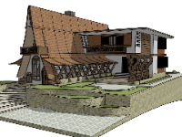 file su biệt thự,sketchup biệt thự,su biệt thự