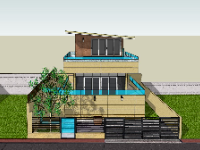 Biệt thự 3 tầng 10x11m dựng file su