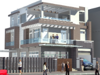Biệt thự 3 tầng 10x15m file autocad
