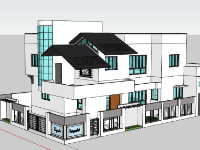 Biệt thự 3 tầng,model su biệt thự 3 tầng,biệt thự 3 tầng file su,sketchup biệt thự 3 tầng,biệt thự 3 tầng file sketchup