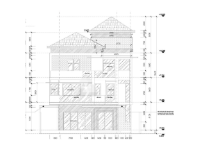 Biệt thự 3 tầng 15x25m file cad
