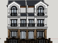 Biệt thự 3 tầng,model su biệt thự 3 tầng,biệt thự 3 tầng model su,sketchup biệt thự 3 tầng