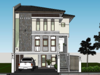 Biệt thự 3 tầng,model su biệt thự 3 tầng,biệt thự 3 tầng sketchup,sketchup biệt thự 3 tầng,biệt thự 3 tầng file su