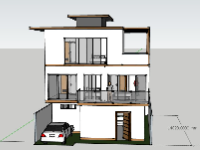 Biệt thự 3 tầng,model su biệt thự 3 tầng,biệt thự 3 tầng file sketchup