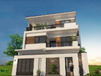 Biệt thự 3 tầng diện tích 10.5x13m