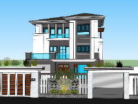 Biệt thự 3 tầng model su 10x13m