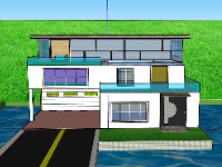 file su biệt thự,sketchup biệt thự,model su biệt thự