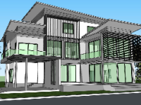 file sketchup biệt thự,model su biệt thự,su biệt thự