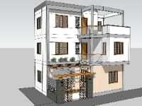 Biệt thự 3 tầng model su 8x9.5m