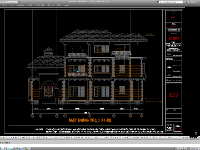 Biệt thự,File cad biệt thự 3 tầng,mẫu biệt thự 3 tầng,biệt thự 3 tầng