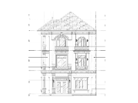 Biệt thự 3 tầng tân cổ điển 10x20m file cad