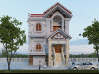 Biệt thự 3 tầng tân cổ điển diện tích 9.4x22.8m