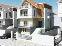 Biệt thự 3 tầng trên đất diện tích 16x30m