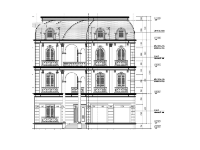 Biệt thự 4 tầng 13.5x16m file cad