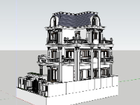 Biệt thự tân cổ điển 4 tầng,Biệt thự tân cổ điển,model su biệt thự tân cổ điển,file su biệt thự tân cổ điển