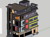 Biệt thự 5 tầng,model su biệt thự 5 tầng,biệt thự 5 tầng file su