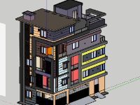 Biệt thự 5 tầng 8x14.5m file su