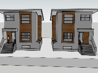 model su biệt thự,file sketchup biệt thự,su biệt thự