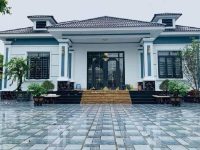 Biệt thự mái Nhật 1 tầng đẹp 13.6×9.6m