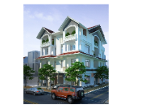 Biệt thự song lập 3 tầng 7x13.5m file cad