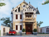 Biệt thự tân cổ điển 2 tầng 11x14.5m file cad