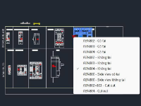 Block Dyamic cad cho MCCB -LS dùng trong thiết kế điện giúp thiết kế nhanh