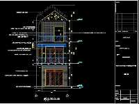 bản vẽ 3 tầng,nhà phố 5x14m,nhà phố đẹp 5x14m,03 tầng,Nhà phố 3 tầng