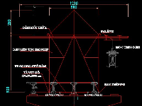 Bố trí thiết bị phục vụ lao lắp dầm bằng giá 3 chân