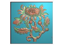 thiết kế hoa cúc jdpaint,mẫu cnc bông hoa cúc,cnc hoa cúc 3D trang trí