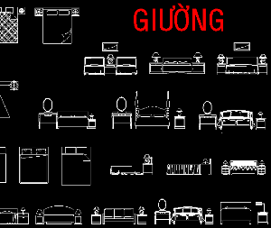 Các mẫu giường đẹp nhất bằng Autocad