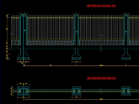 CAD bản vẽ chi tiết các loại hàng rào bao quanh khu vực sân bay cảng hàng không
