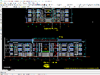 CAD Bản Vẽ Kiến trúc Siêu Thị Xanh 3 tầng 46x72m