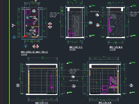 Cad bản vẽ triển khai nhà vệ sinh