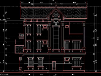 CAD Mẫu biệt thự 8.2x13.4m kiến trúc Pháp hiện đại đẹp đầy đủ nội thất, kiến trúc