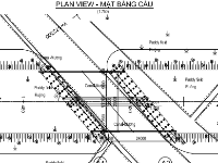 Cầu Dầm bản rỗng L=24m - Cầu Xiên góc Full bản vẽ + Bảng tính