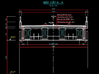 Cầu dầm I DUL 20m B=7.5m