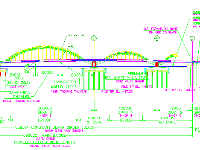 Cầu Vòm 3 nhịp ống thép nhồi bê tông Full bản vẽ thiết kế + Bản vẽ thi công