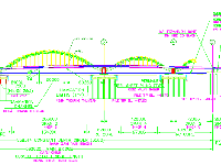 thiết kế bản vẽ,bản thiết kế,thiết kế thi công,Bản vẽ thi công,Cầu Vòm ống thép nhồi bê tông,cầu vòm