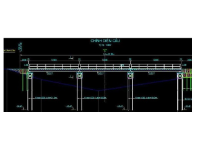 Cầu tạm bằng thép B=3.5m L=3x12m
