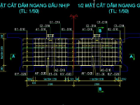 Cấu tạo và bố trí cốt thép dầm ngang cầu dầm BTCT