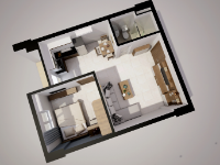 Chi tiết bản vẽ CAD nội thất chung cư căn hộ B và C1
