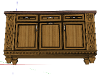 Chia sẻ miễn phí model sketchup tủ đựng đồ kích thước 0.75x1.5m
