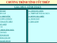 Chương trình tính toán cột thép cho ksxd 2018